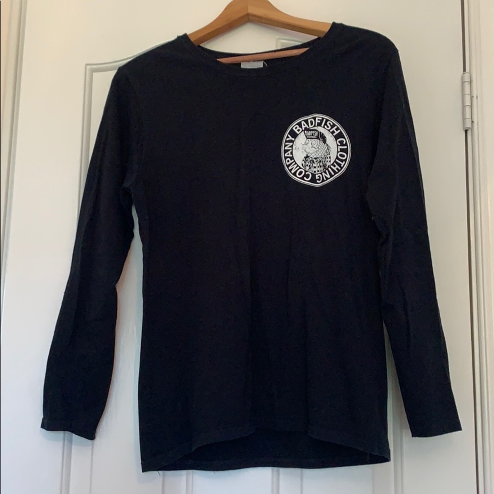 Badfish black long sleeve shirt